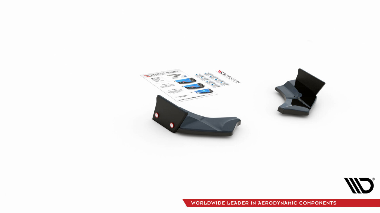 Heck Ansatz Flaps Diffusor für V.4 + Flaps Ford Fiesta ST Mk8