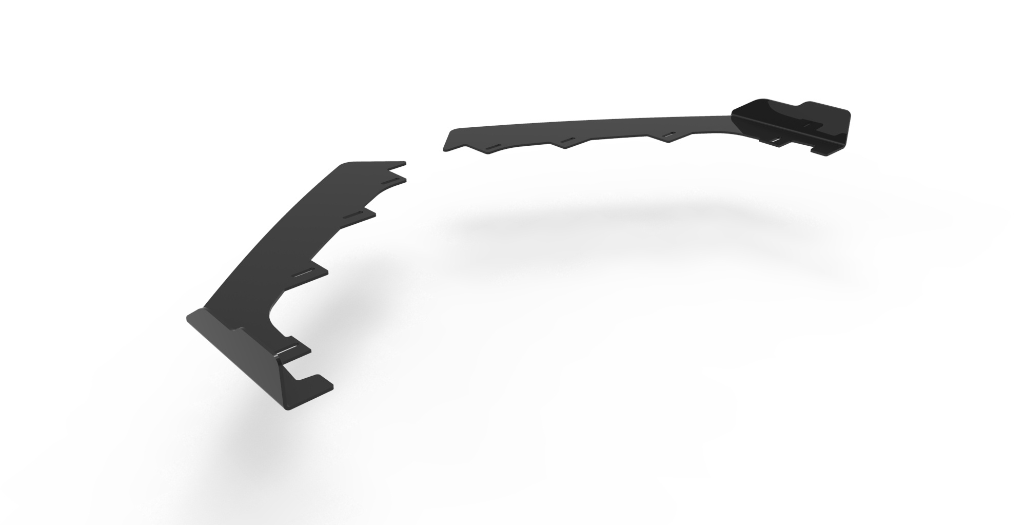 Front Flaps Hyundai I20 N Mk3 schwarz Hochglanz