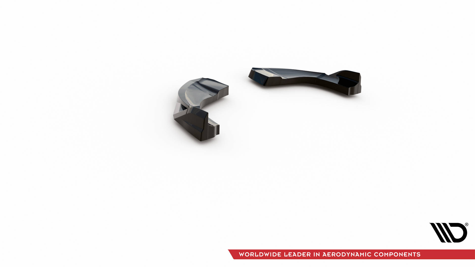 Heck Ansatz Flaps Diffusor V.2 für Hyundai Kona Mk1 schwarz Hochglanz