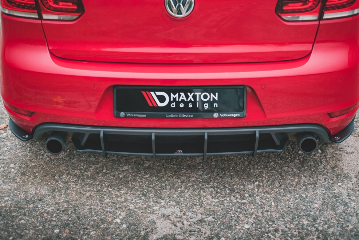 Street Pro Heckschürze Heck Ansatz Diffusor V.2 für VW Golf GTI Mk6