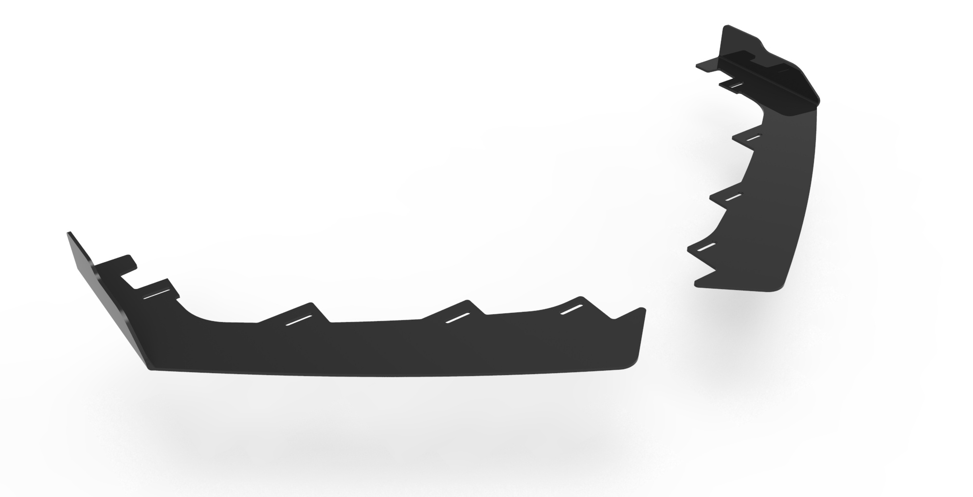 Front Flaps Hyundai I20 N Mk3 schwarz Hochglanz
