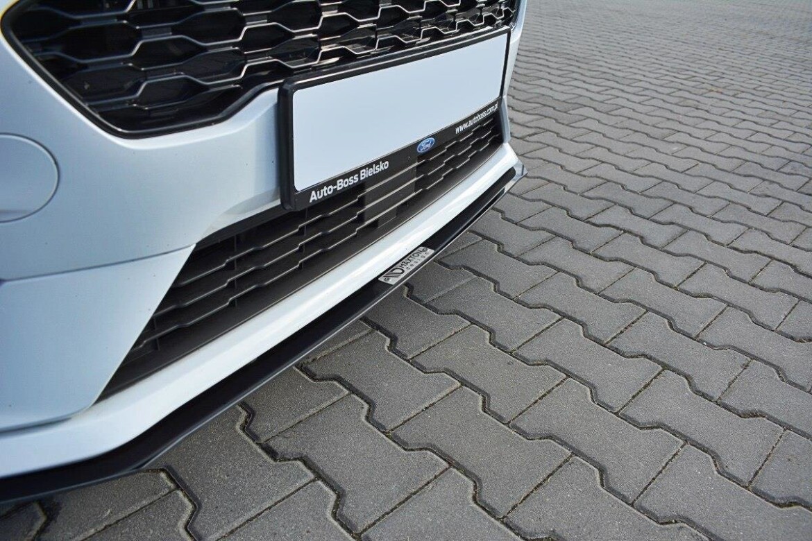 Street Pro Cup Spoilerlippe Front Ansatz V.2 für Ford Fiesta Mk8 ST / ST-Line schwarz Hochglanz