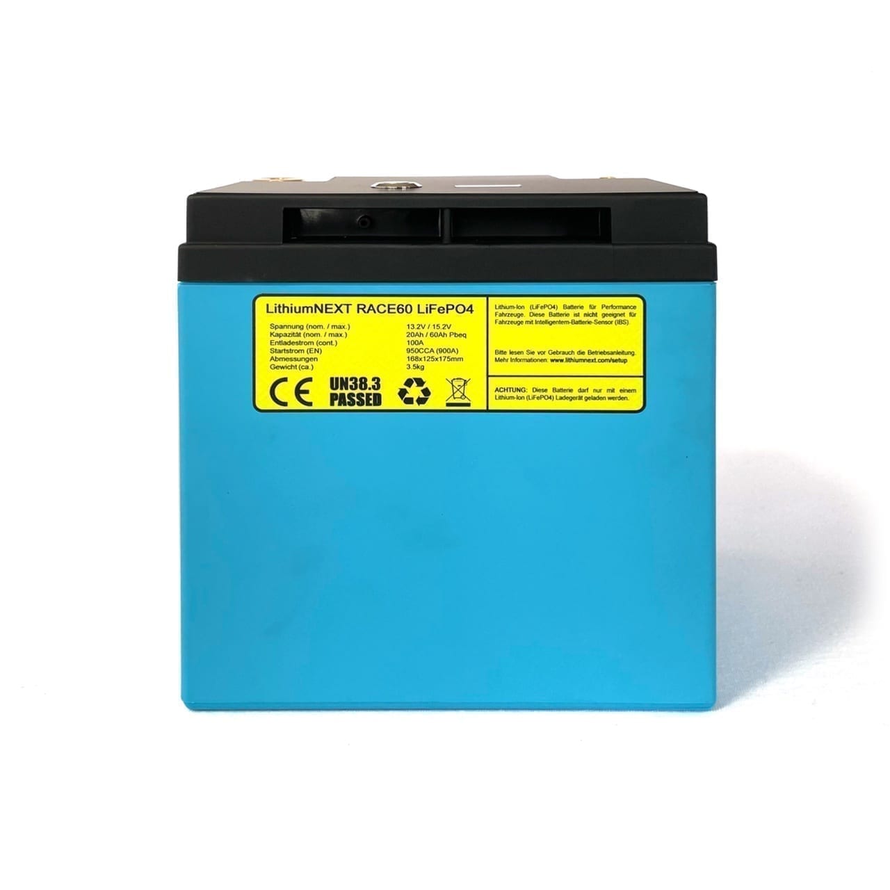LithiumNEXT RACE60 Starterbatterie Pbeq 60 Ah