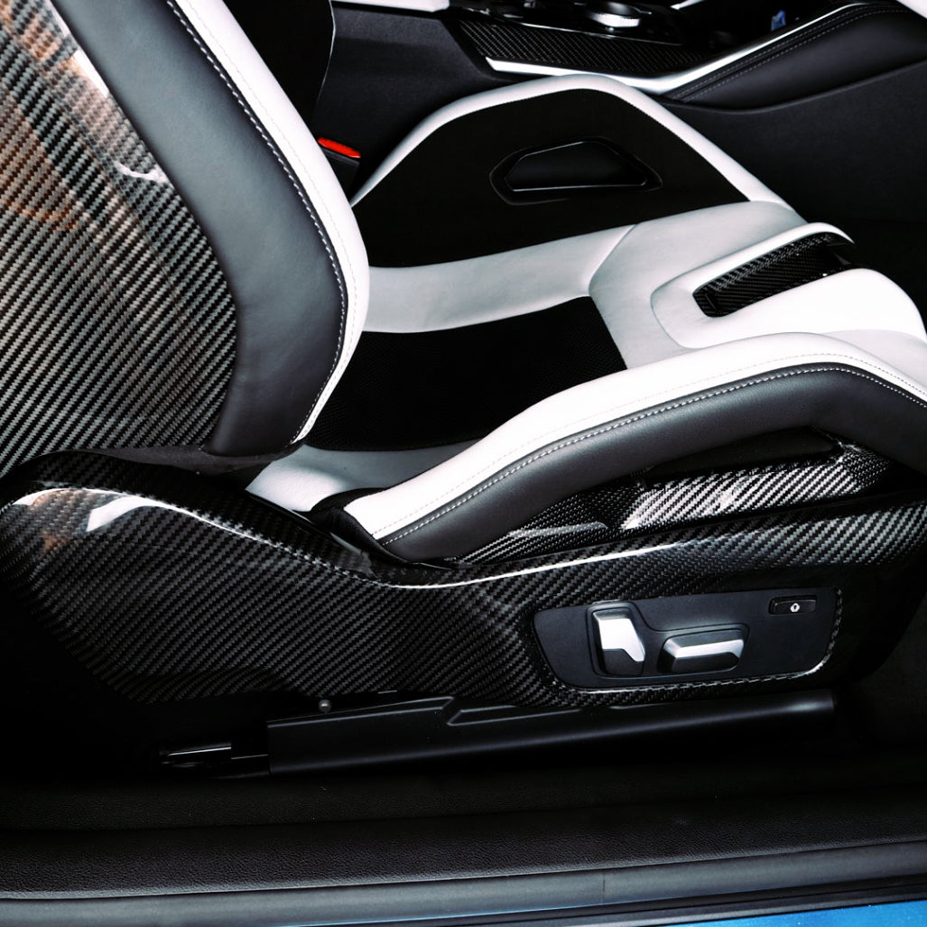DRY CARBON Sitz Blenden Seitenabdeckung für BMW M2 G87 M3 G80 G81 M4 G82 G83