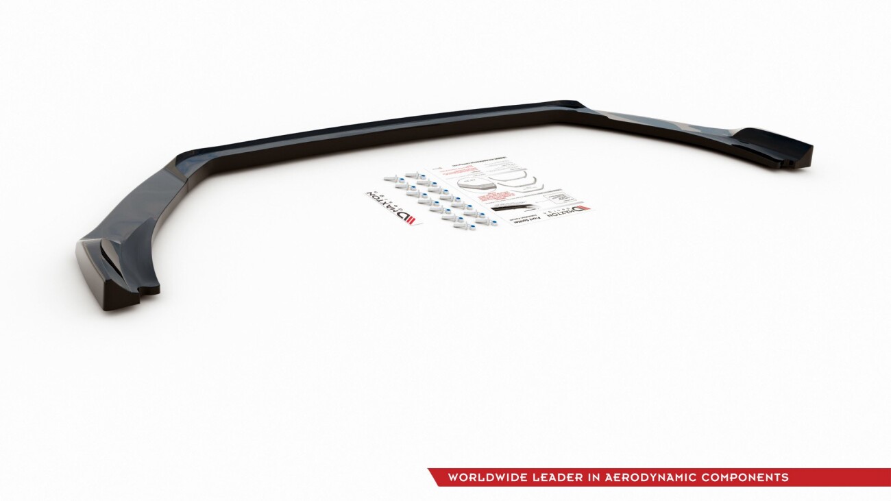 Cup Spoilerlippe Front Ansatz V.5 für Ford Fiesta Mk8 ST / ST-Line schwarz Hochglanz