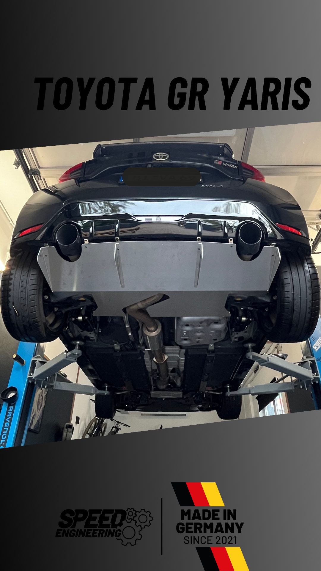 SPEED Diffusor passend für Toyota GR Yaris vFL mit Teilegutachten