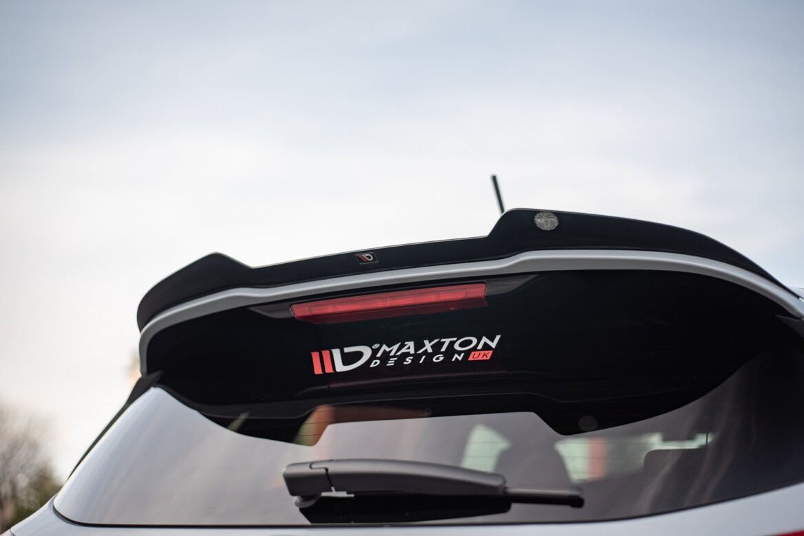 Heck Spoiler Aufsatz Abrisskante V.2 für Ford Fiesta Mk8 ST / ST-Line schwarz Hochglanz