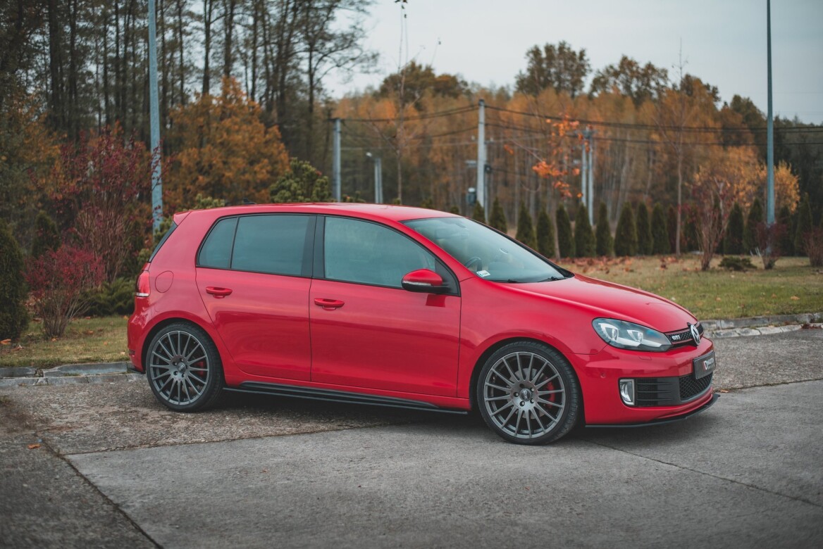 Street Pro Seitenschweller Ansatz Cup Leisten für VW Golf 6 GTI Mk6