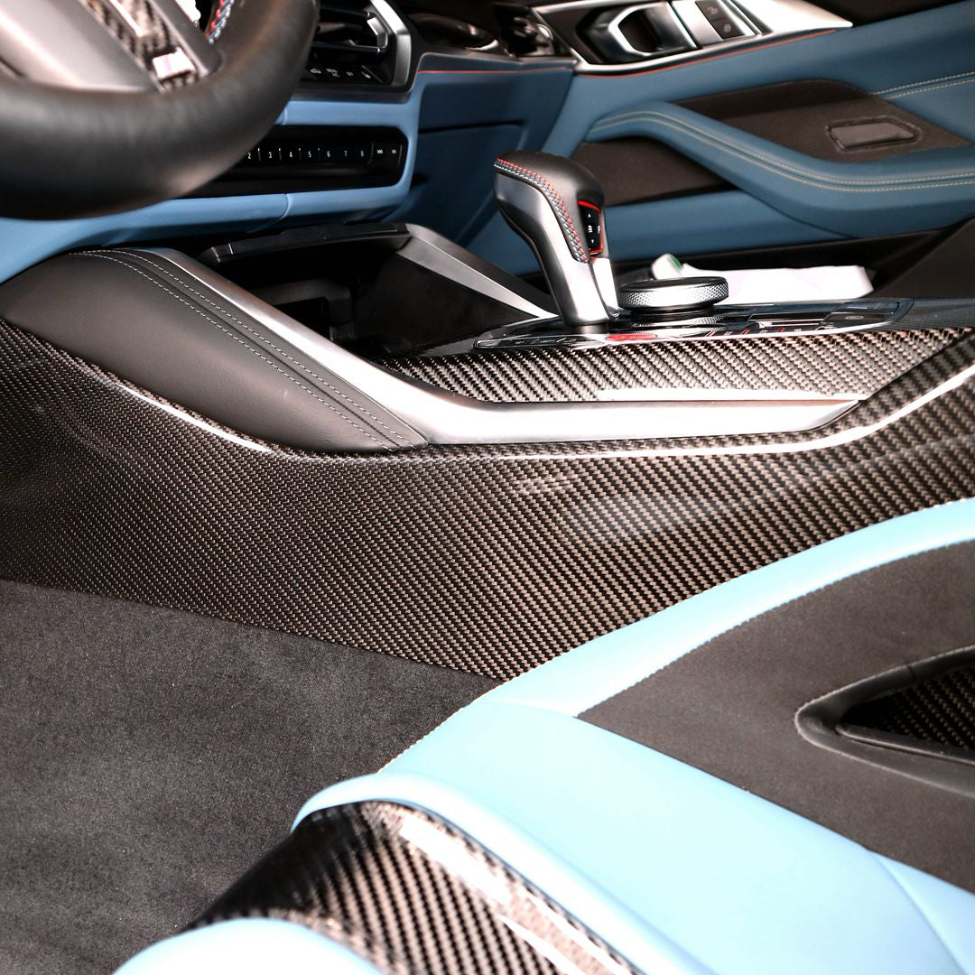 DRY CARBON Tür Blenden Console Blenden für BMW M3 G80 G81 M4 G82 G83 4er G22 G23 3er G20 G21 M2 G87