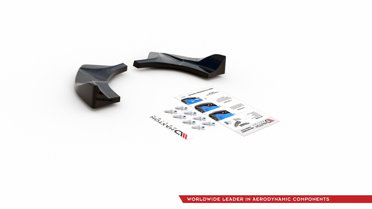 Heck Ansatz Flaps Diffusor für Ford FIesta Mk8 ST schwarz Hochglanz