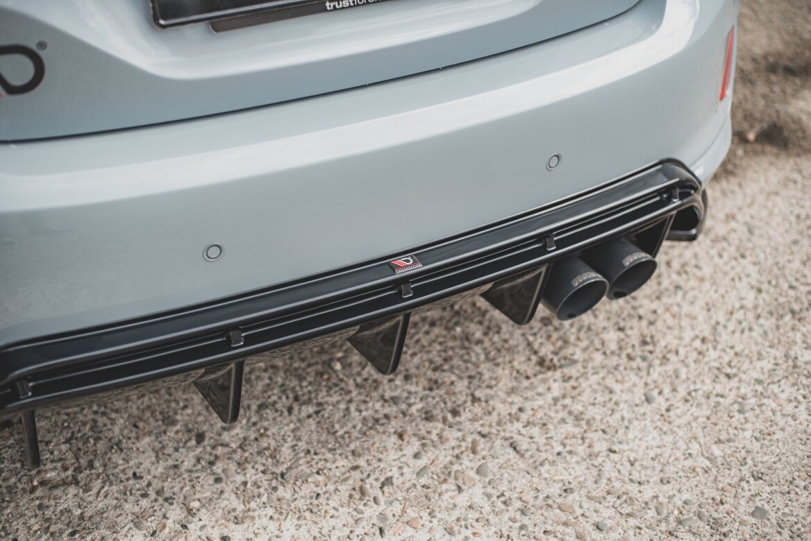 Heck Ansatz Diffusor V.2 für Ford FIesta Mk8 ST schwarz Hochglanz