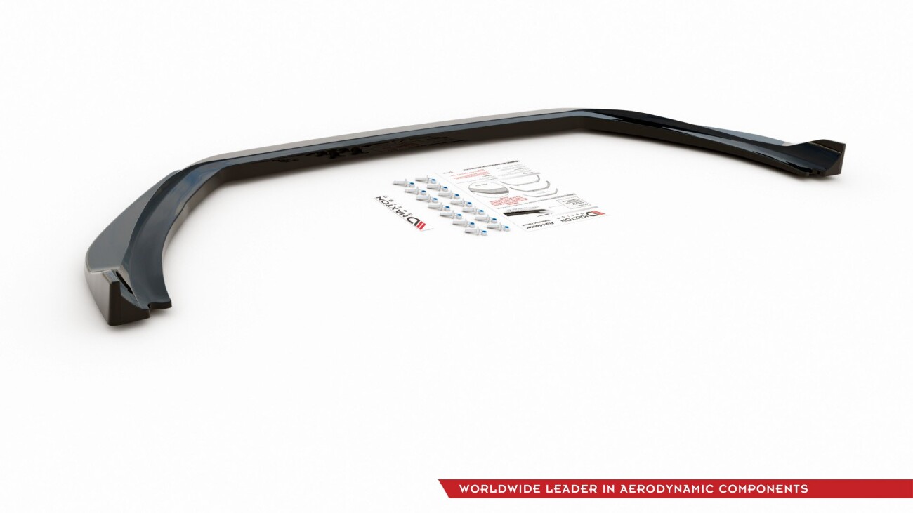 Cup Spoilerlippe Front Ansatz V.4 für Ford Fiesta Mk8 ST / ST-Line schwarz Hochglanz
