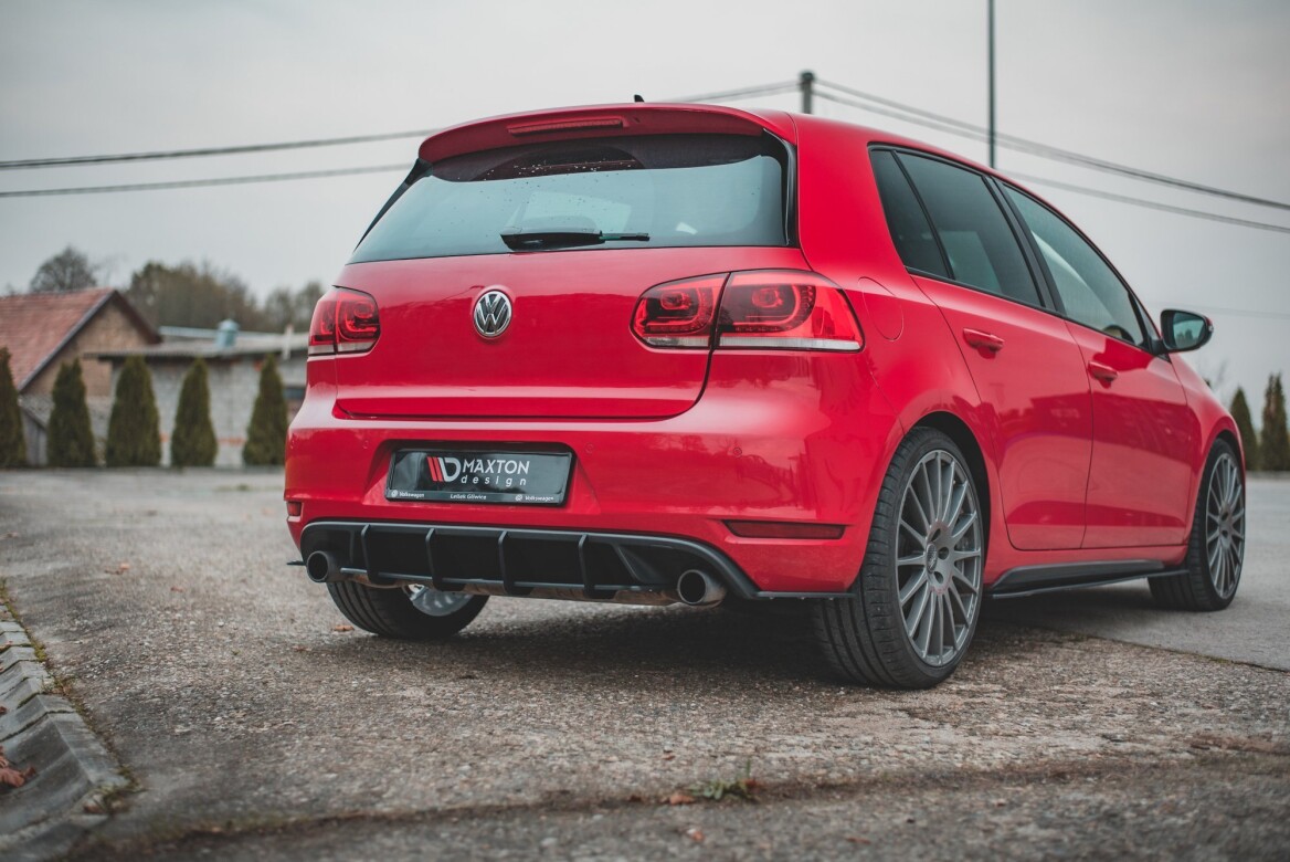 Street Pro Heckschürze Heck Ansatz Diffusor V.2 für VW Golf GTI Mk6