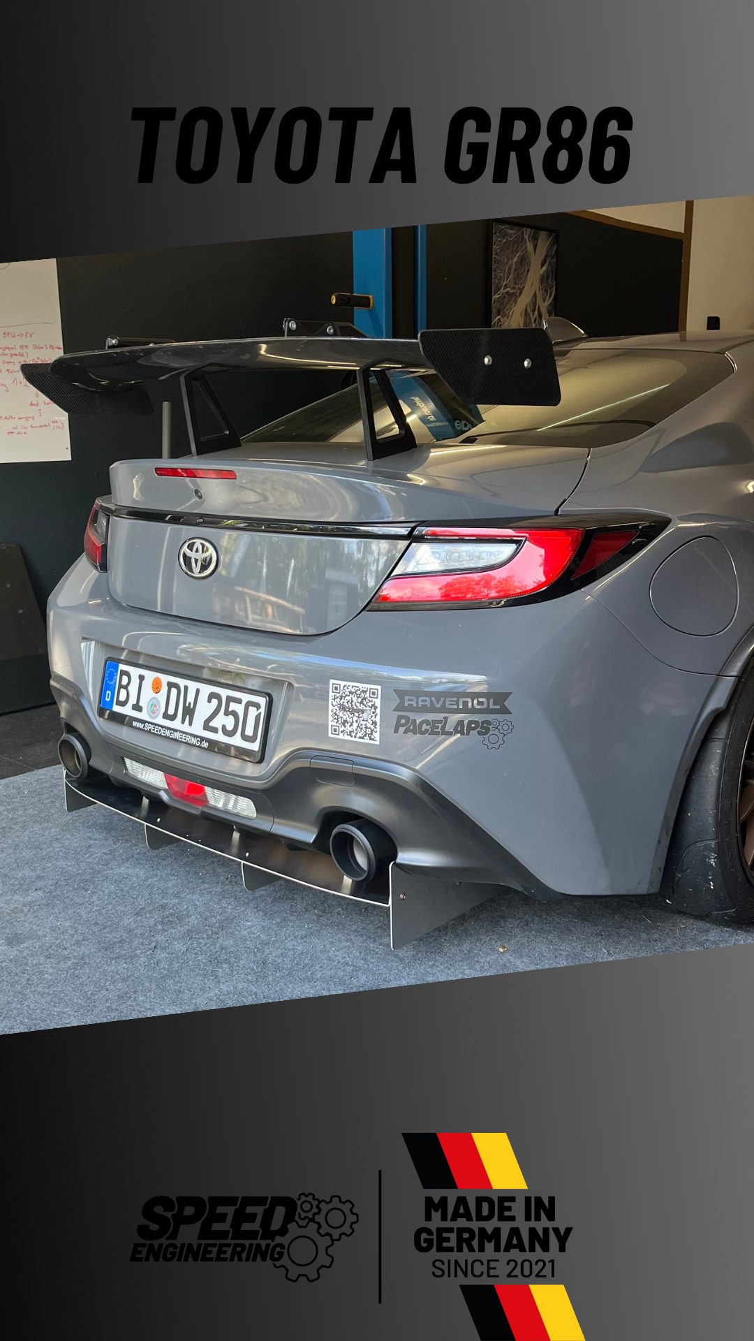 SPEED Diffusor passend für Toyota GR86 / Subaru BRZ2 mit Teilegutachten