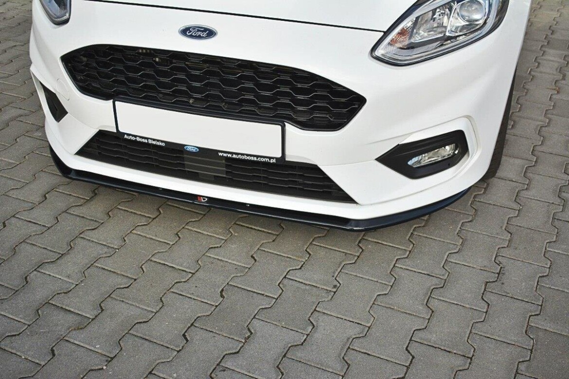 Cup Spoilerlippe Front Ansatz V.3 für Ford Fiesta Mk8 ST / ST-Line schwarz Hochglanz