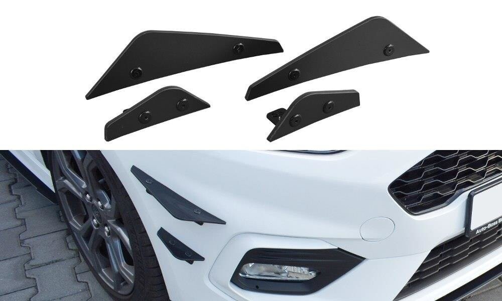 Stoßstangen Flaps Wings vorne Canards für Ford Fiesta Mk8 ST/ ST-Line