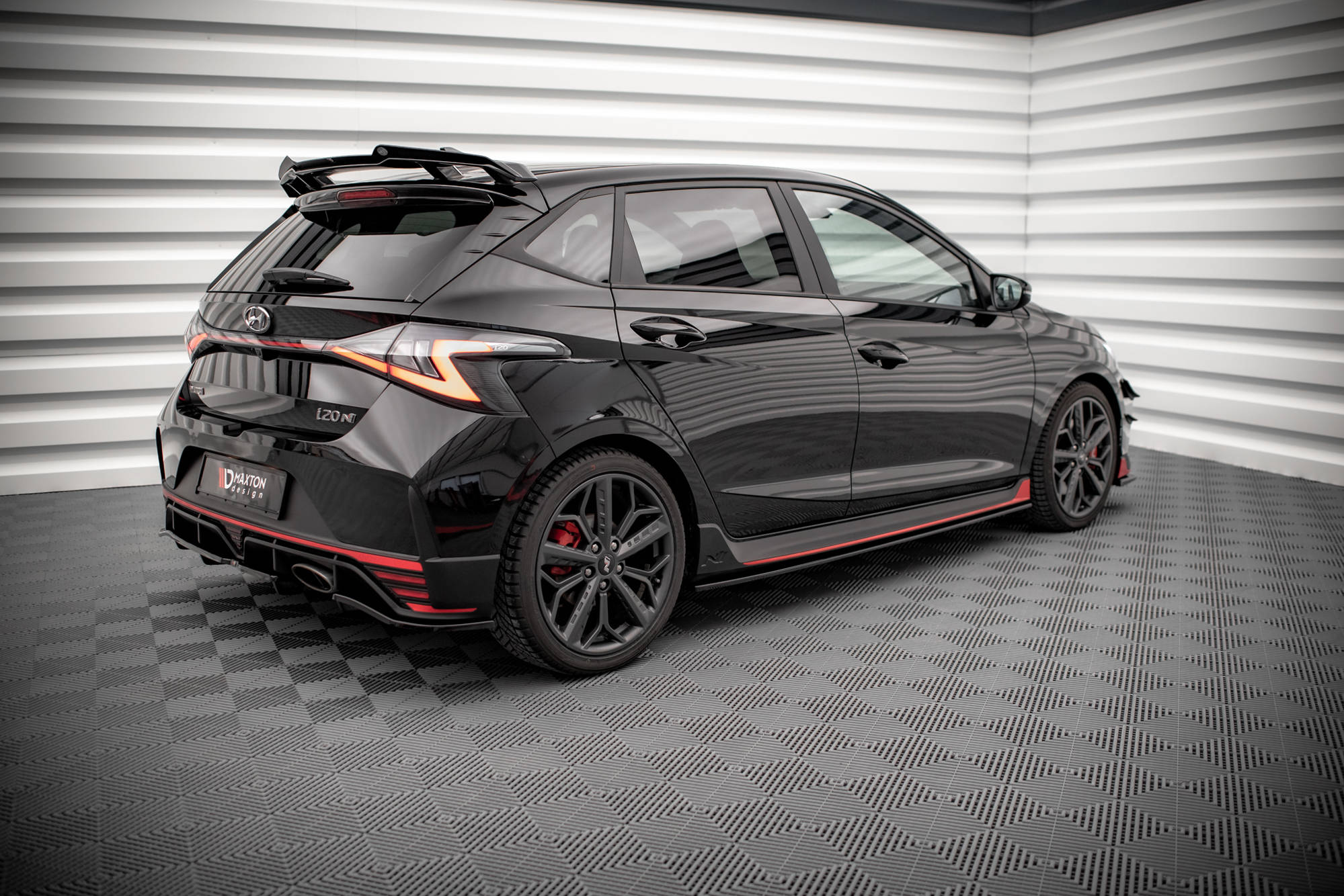 Seitenschweller Ansatz für Hyundai I20 N Mk3 schwarz Hochglanz