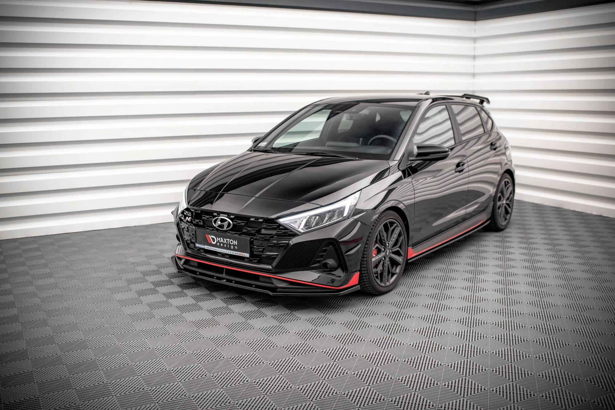Seitenschweller Ansatz für Hyundai I20 N Mk3 schwarz Hochglanz