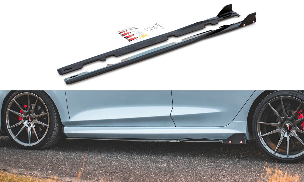 Seitenschweller Ansatz Cup Leisten V.2 + Flaps für Ford Fiesta ST / ST-Line