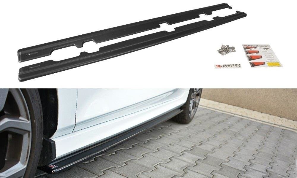 Seitenschweller Ansatz Cup Leisten V.1 für Ford Fiesta Mk8 ST / ST-Line schwarz Hochglanz