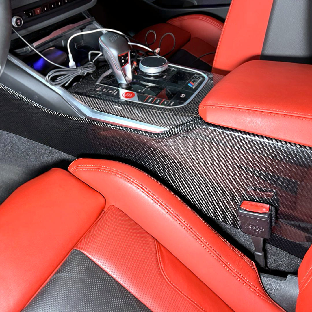 DRY CARBON Tür Blenden Console Blenden für BMW M3 G80 G81 M4 G82 G83 4er G22 G23 3er G20 G21 M2 G87