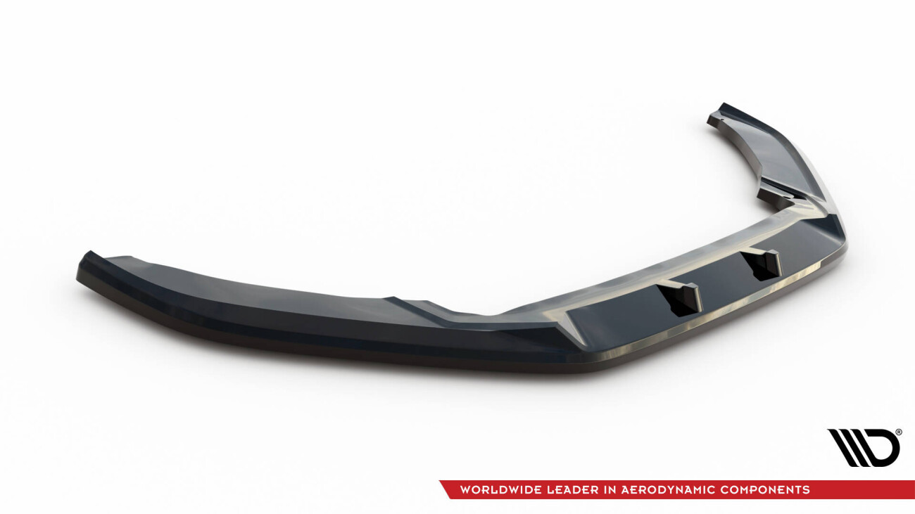 Cup Spoilerlippe Front Ansatz V.1 für Volkswagen Scirocco Mk3 Facelift schwarz Hochglanz
