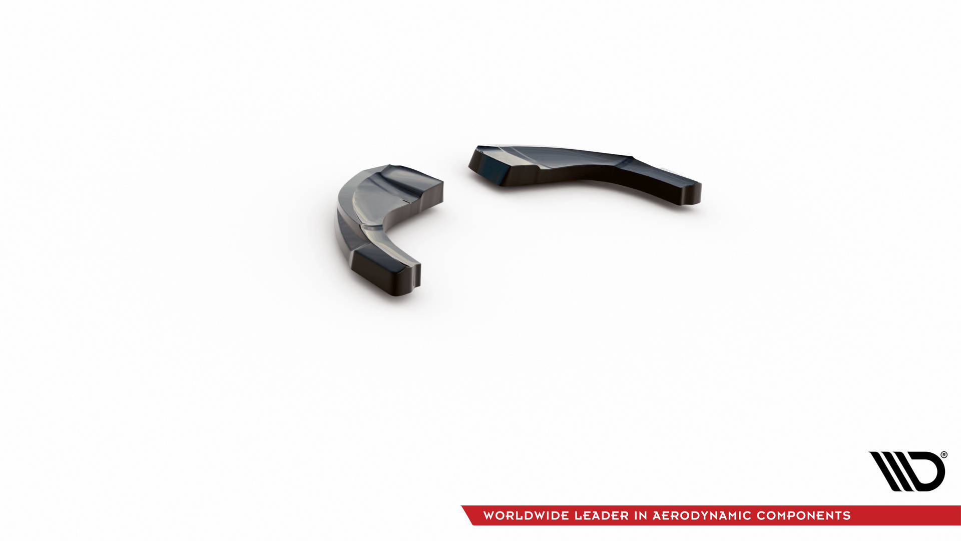 Heck Ansatz Flaps Diffusor V.1 für Hyundai Kona Mk1 schwarz Hochglanz