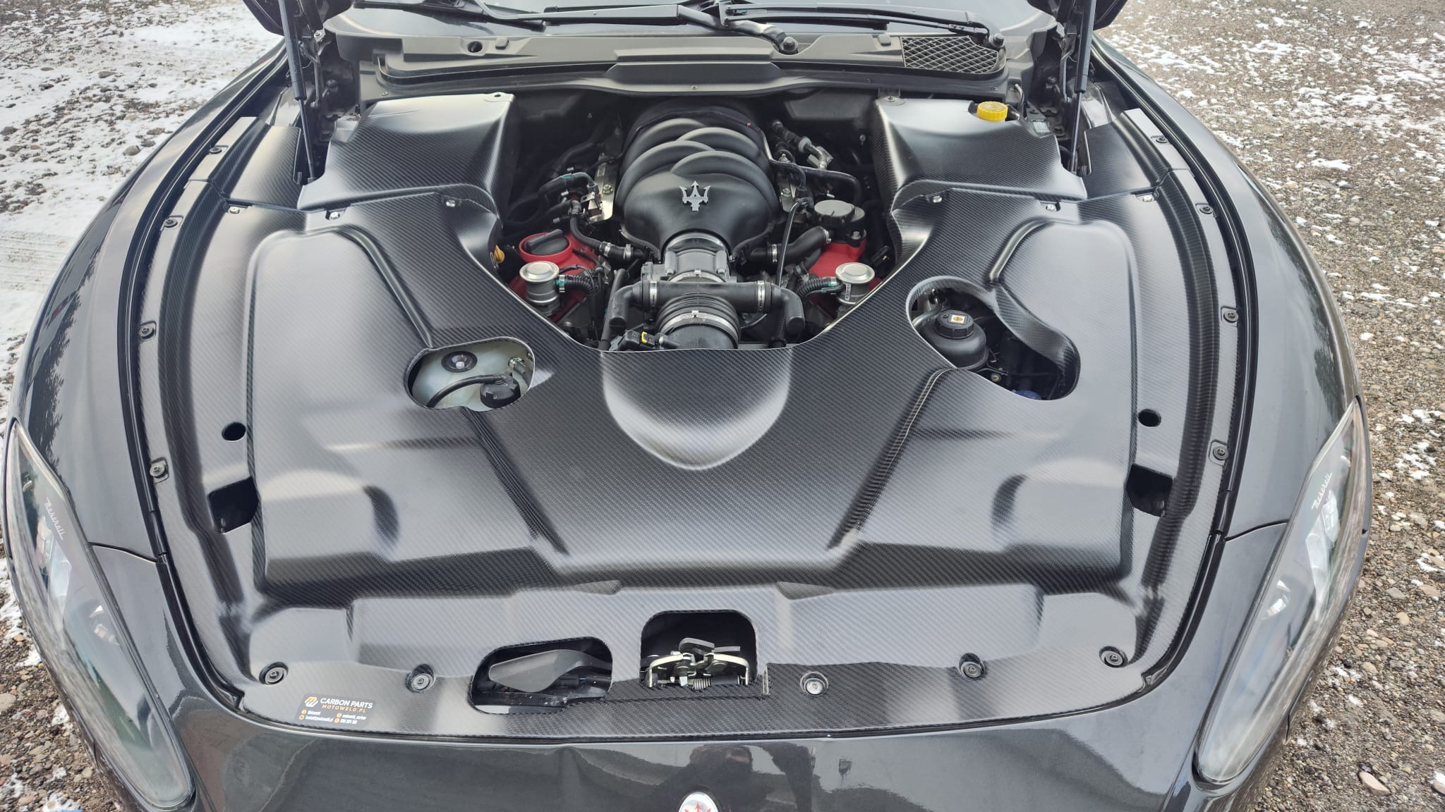 Carbon Motorabdeckung für Maserati Grantourismo