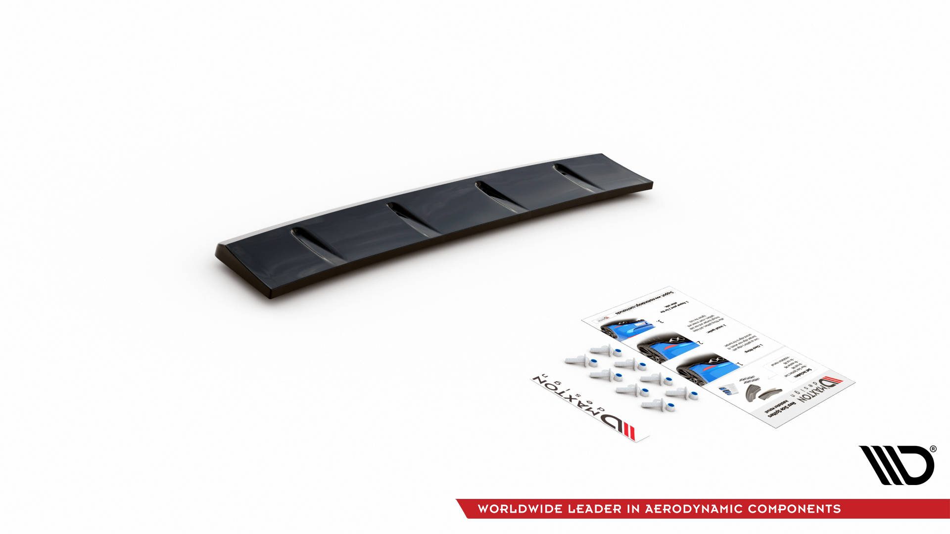 Hinten Splitter Hyundai I30 N Hatchback Mk3 Facelift schwarz Hochglanz