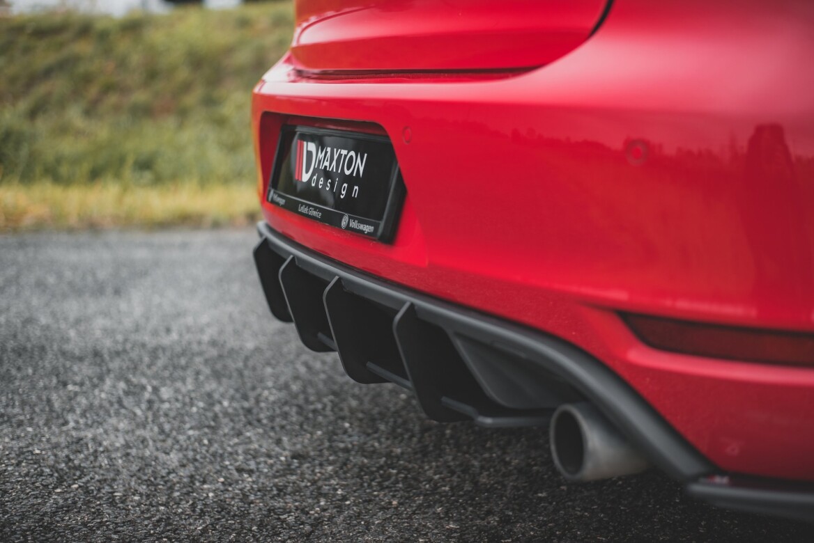 Street Pro Heckschürze Heck Ansatz Diffusor V.2 für VW Golf GTI Mk6