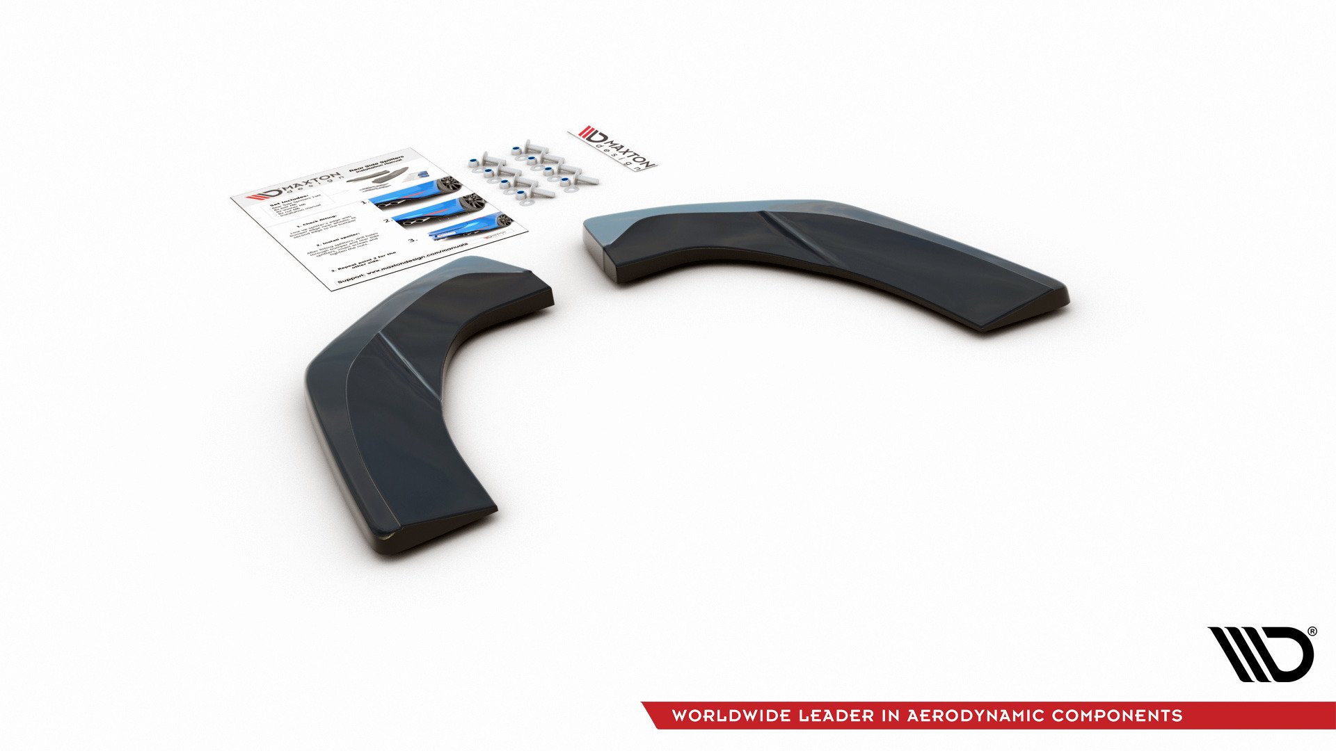 Heck Ansatz Flaps Diffusor für Hyundai I30 N Mk3 Fastback  schwarz Hochglanz