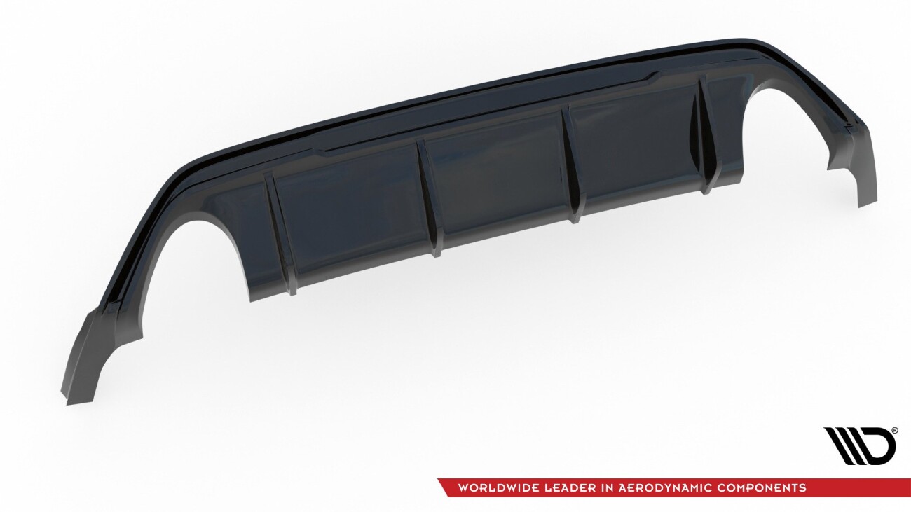 Heck Ansatz Diffusor V.3 für Ford Focus ST Mk4 schwarz Hochglanz