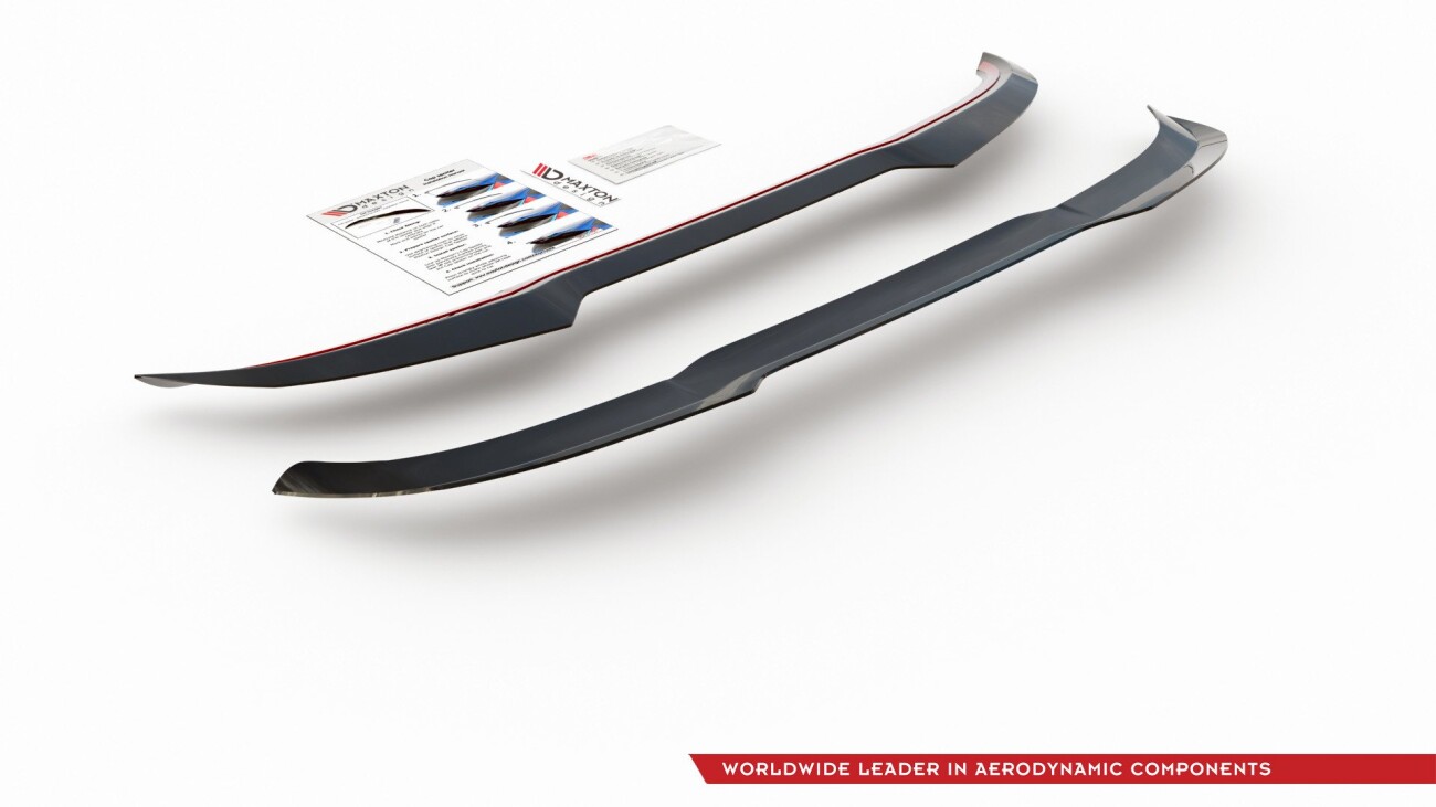 Heck Spoiler Aufsatz Abrisskante V.2 für Ford Fiesta Mk8 ST / ST-Line schwarz Hochglanz
