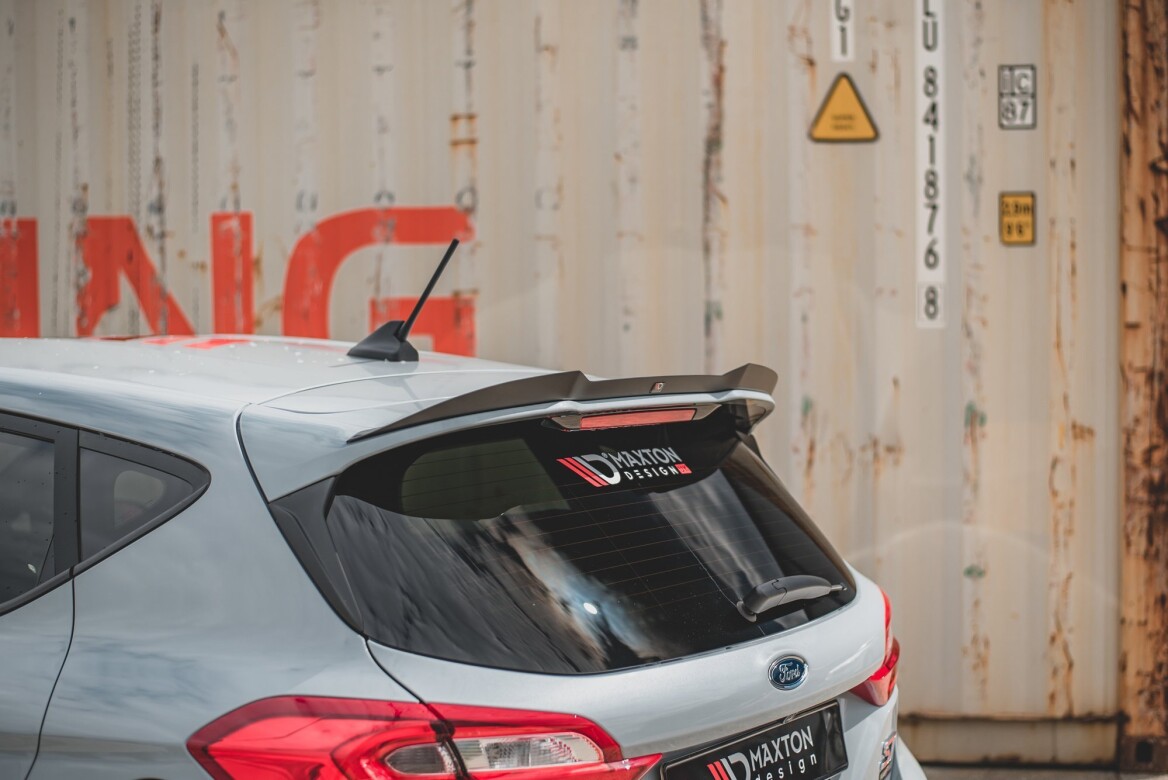 Heck Spoiler Aufsatz Abrisskante V.3 für Ford Fiesta Mk8 ST / ST-Line schwarz Hochglanz