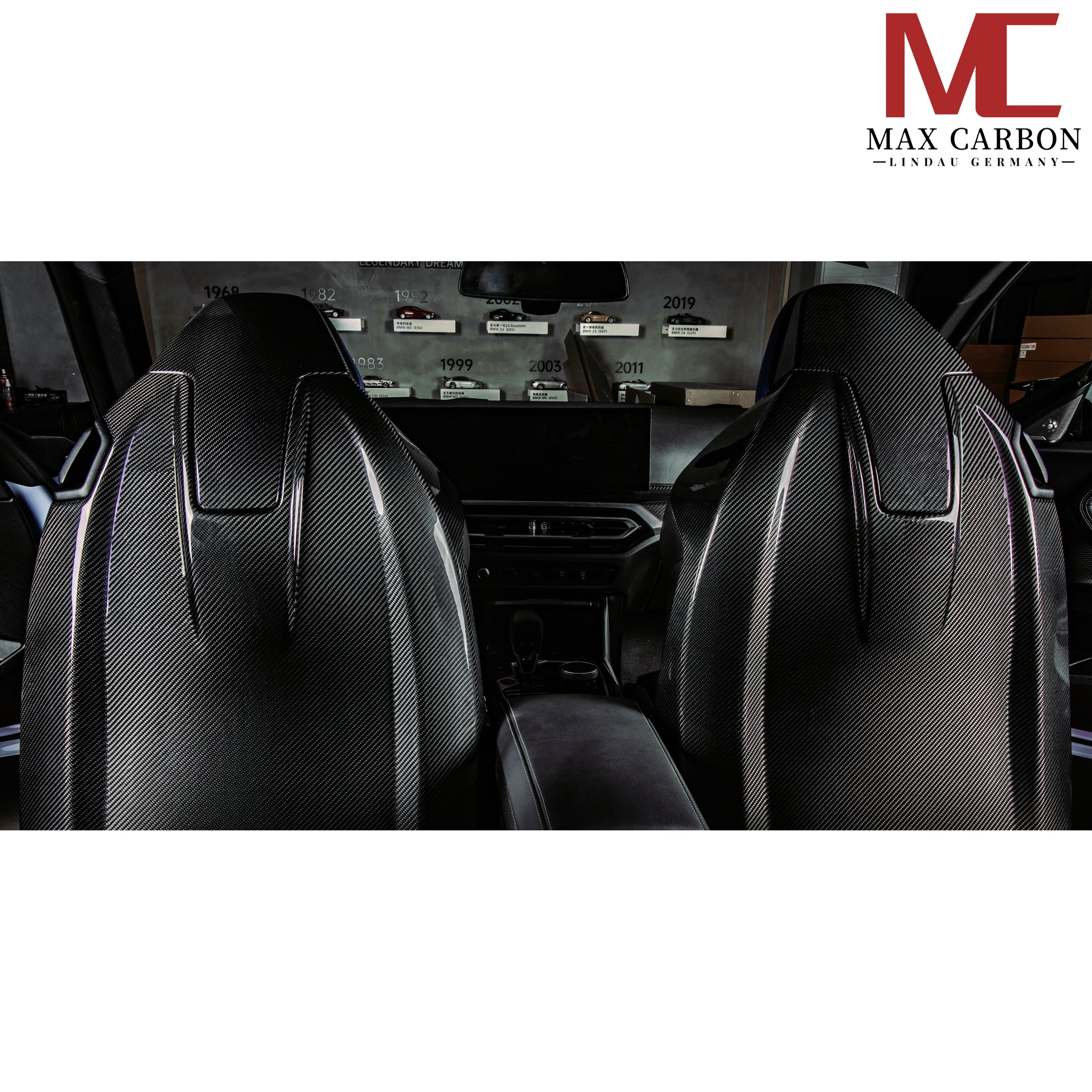Dry Carbon Sitzcover V1 Sportsitz für BMW M2 G87 / M4 G82 G83