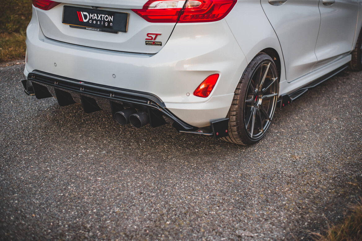 Heck Ansatz Flaps Diffusor für V.4 + Flaps Ford Fiesta ST Mk8