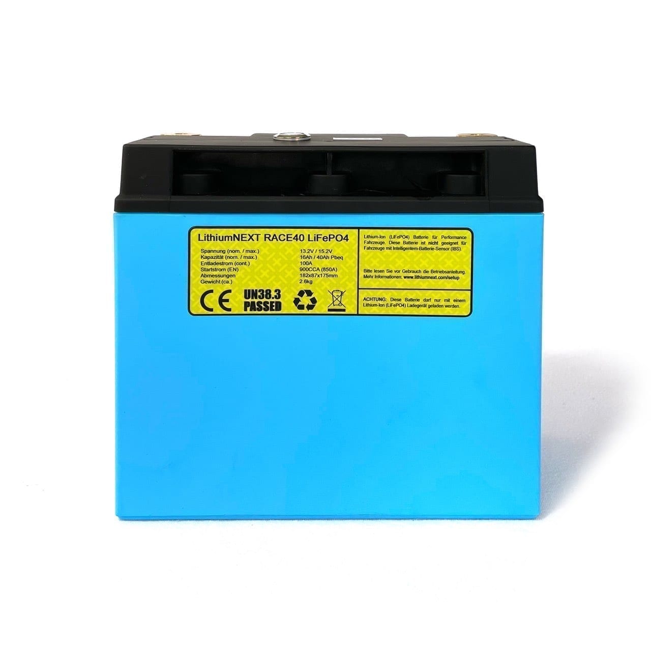 LithiumNEXT RACE40 Starterbatterie Pbeq 40 Ah