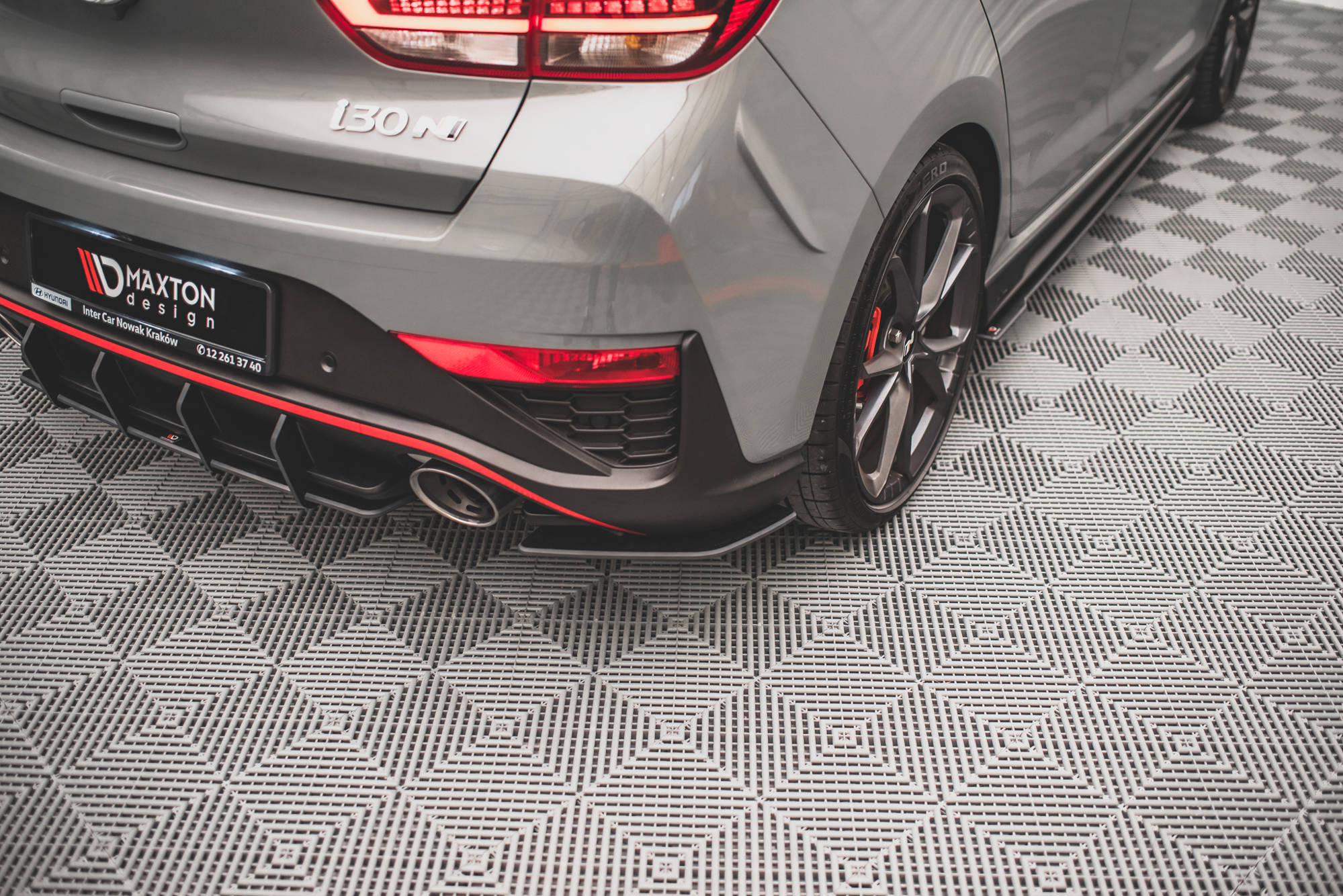 Street Pro Heck Ansatz Flaps Diffusor für Hyundai I30 N Hatchback Mk3 Facelift