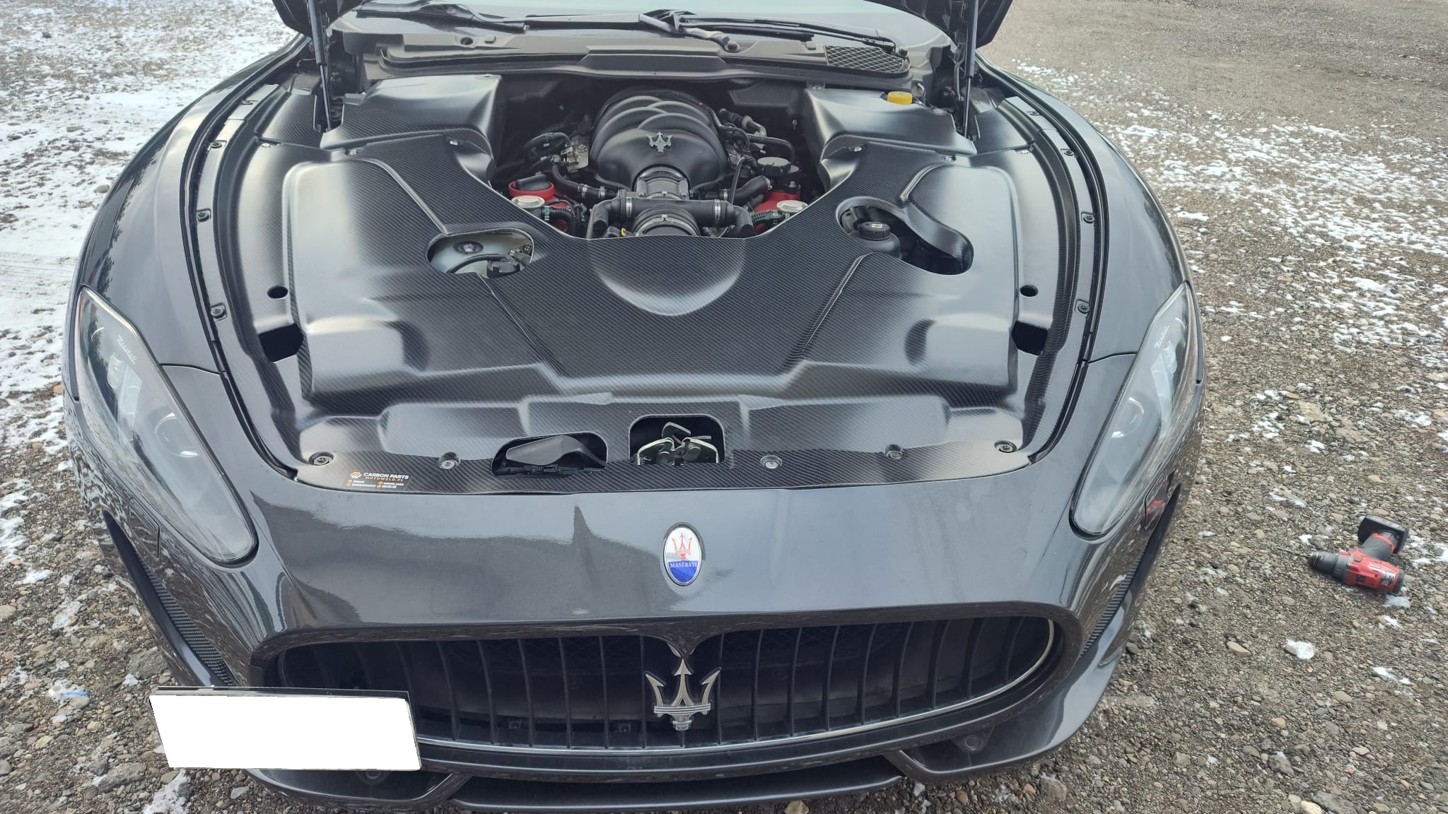 Maserati Grantourismo Carbon Motorabdeckung