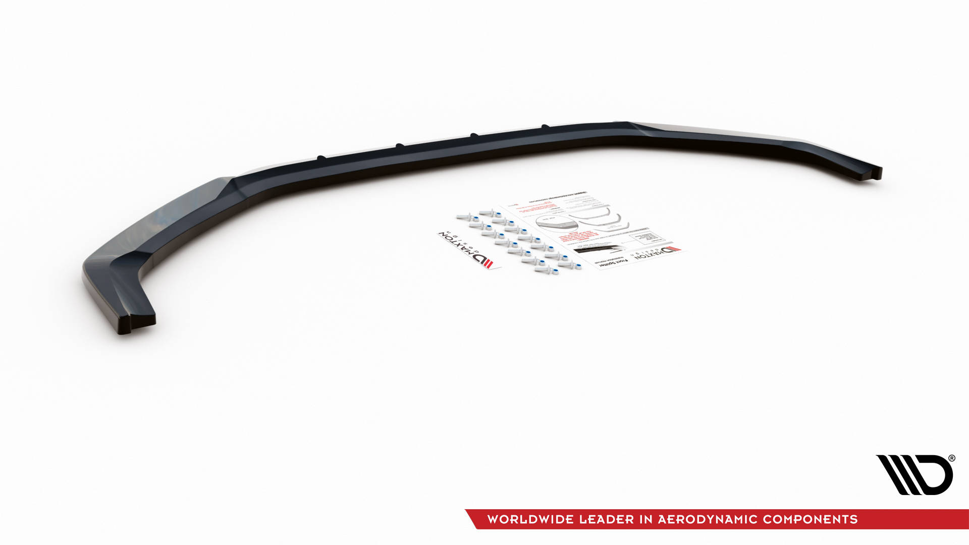Front Ansatz V.3 für Hyundai I20 N Mk3 schwarz Hochglanz