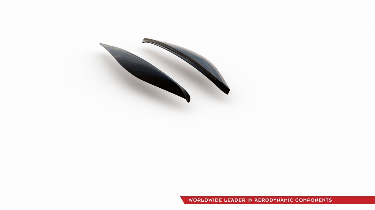 Scheinwerfer Blenden Böser Blick für Ford Fiesta Mk8 ST / ST-Line / Standard schwarz Hochglanz