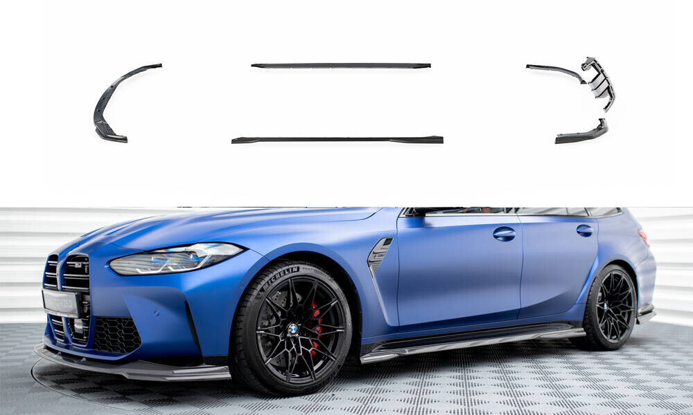 Carbon Bodykit Set Frotnspoiler Seitenschweller Heckansatz für BMW M3 G81 Touring