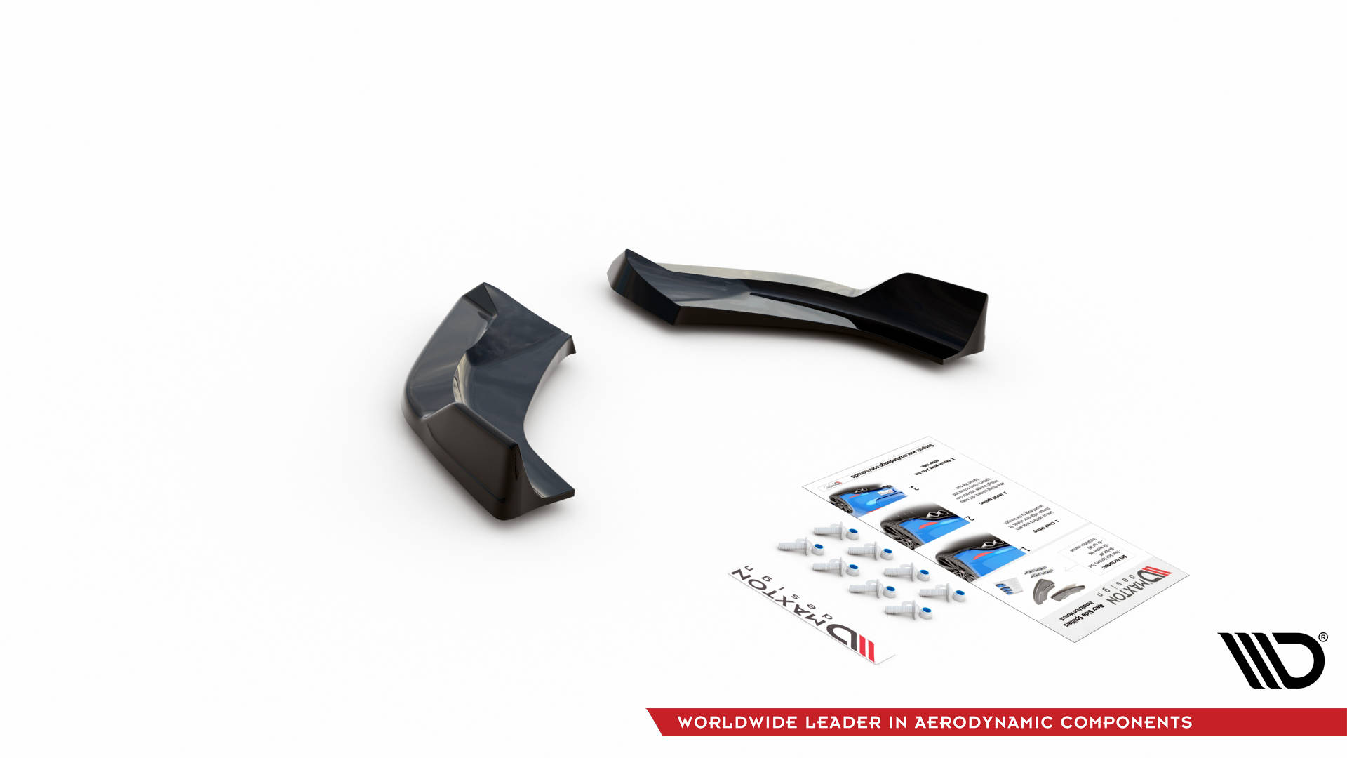 Heck Ansatz Flaps Diffusor V.3 für Hyundai I30 N Hatchback Mk3 Facelift schwarz Hochglanz