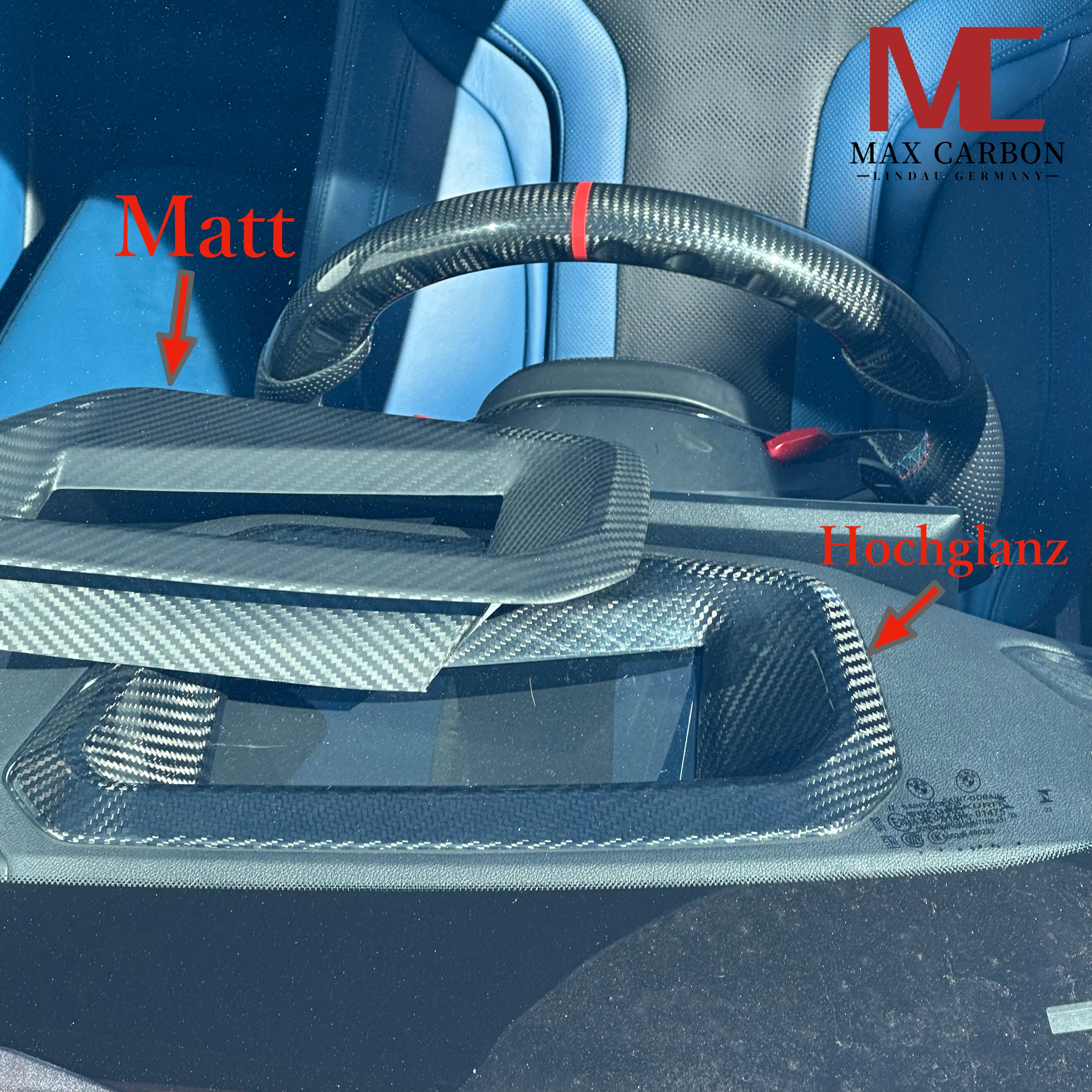 Dry Carbon Head-Up Display (HUD) Cover für BMW M2 G87 / M3 G80 G81 / M4 G82 G83 / X3M F97 / X4M F98