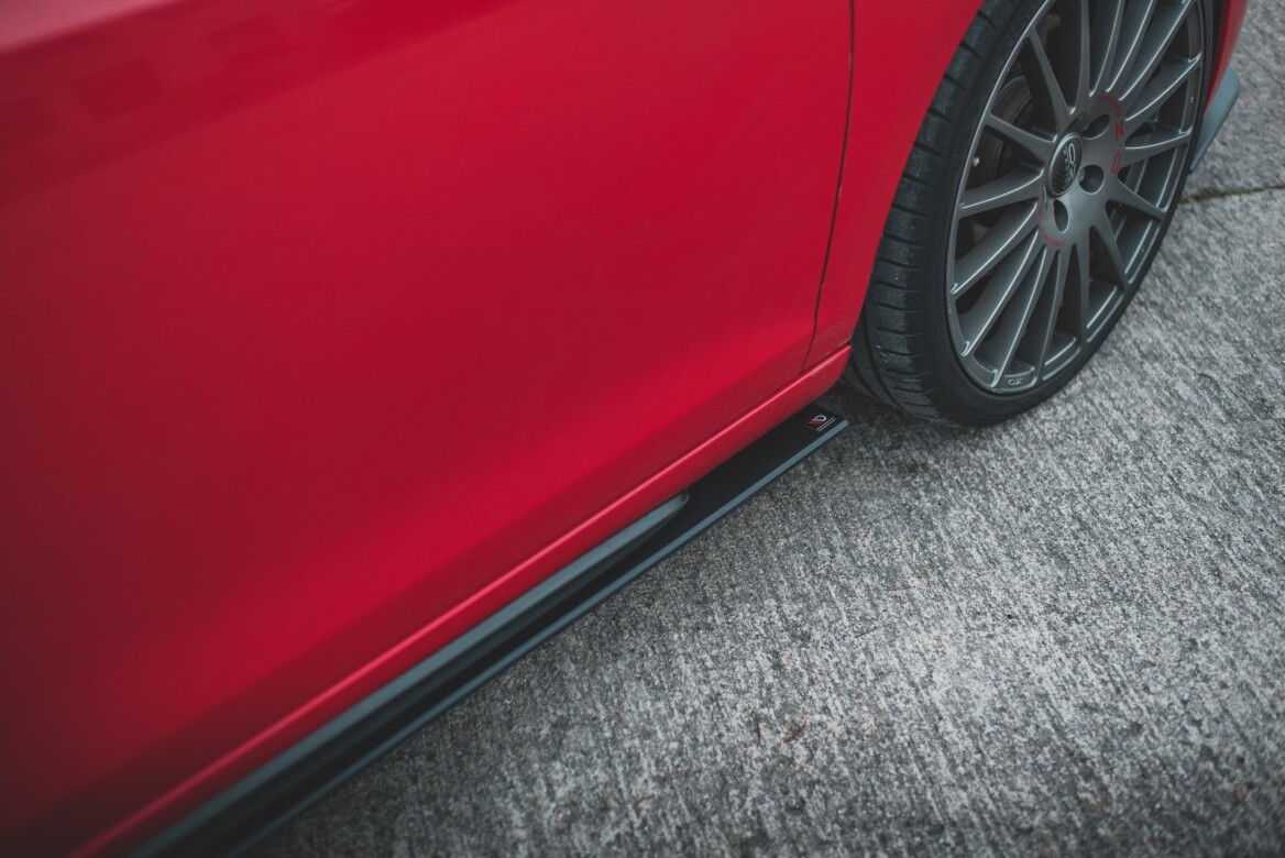 Street Pro Seitenschweller Ansatz Cup Leisten für VW Golf 6 GTI Mk6