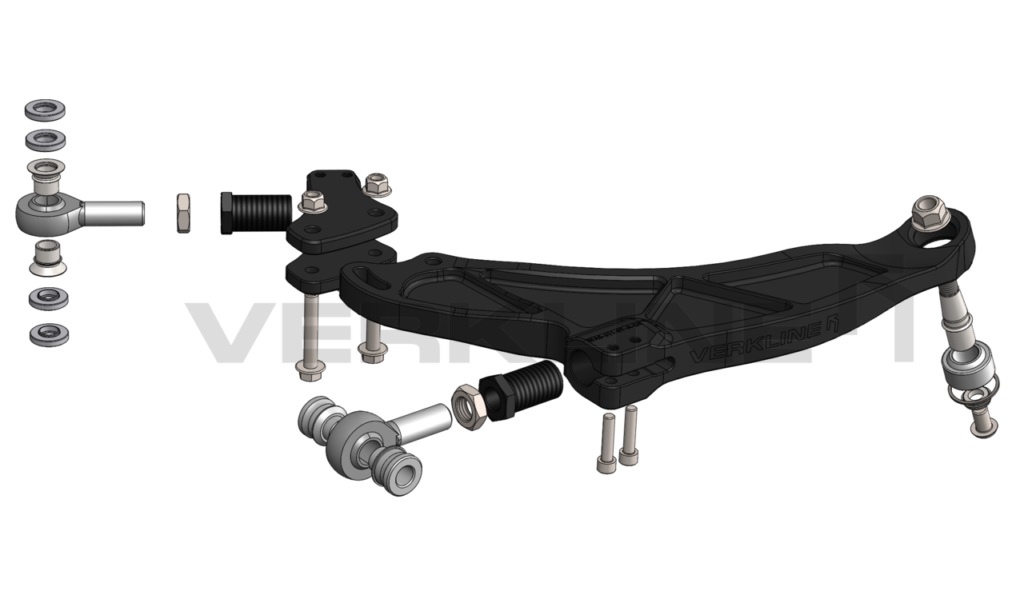 Verkline Front adjustable billet aluminium wishbone