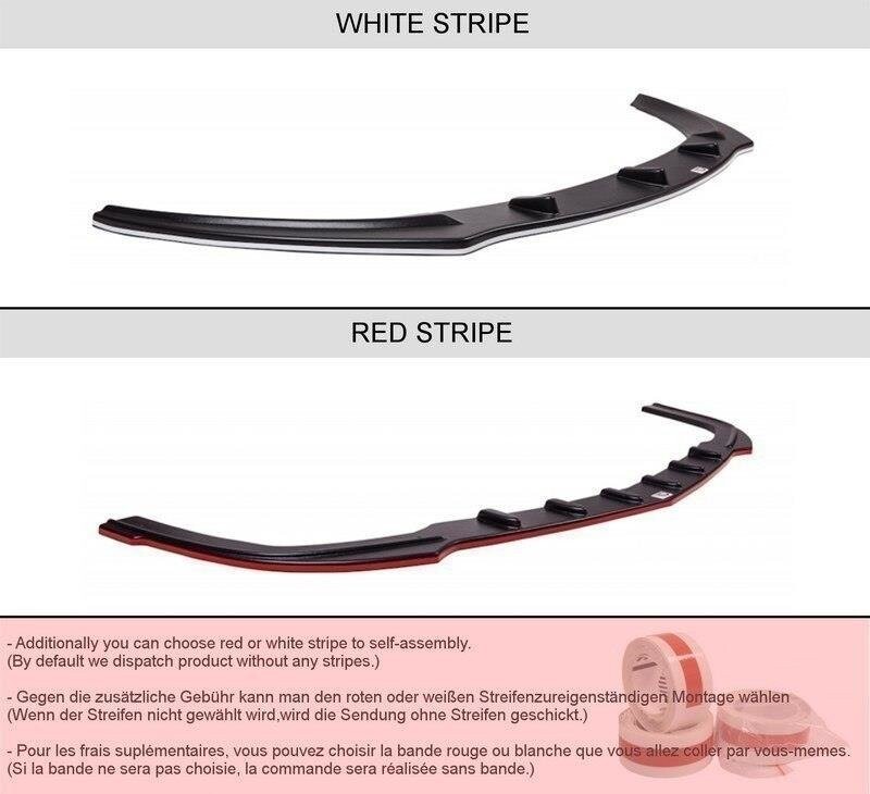 Cup Spoilerlippe Front Ansatz für VW GOLF 6 schwarz Hochglanz
