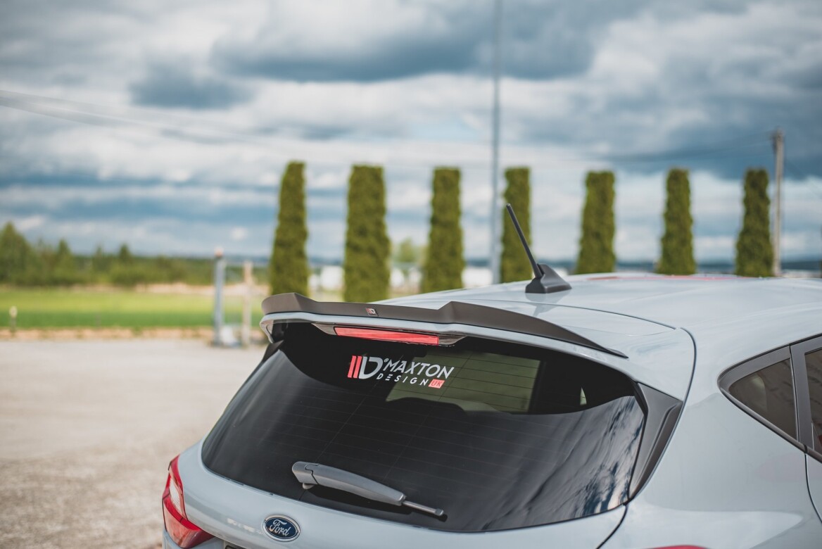 Heck Spoiler Aufsatz Abrisskante V.3 für Ford Fiesta Mk8 ST / ST-Line schwarz Hochglanz