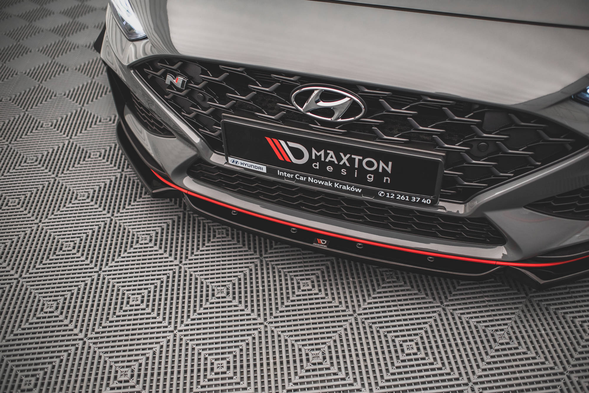 Front Ansatz V.1 + Flaps für Hyundai I30 N Hatchback/Fastback Mk3 Facelift