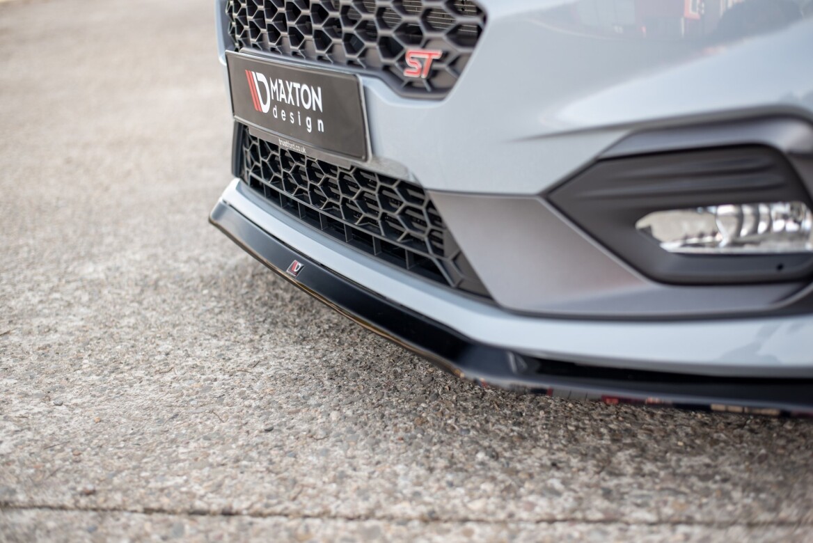 Cup Spoilerlippe Front Ansatz V.5 für Ford Fiesta Mk8 ST / ST-Line schwarz Hochglanz